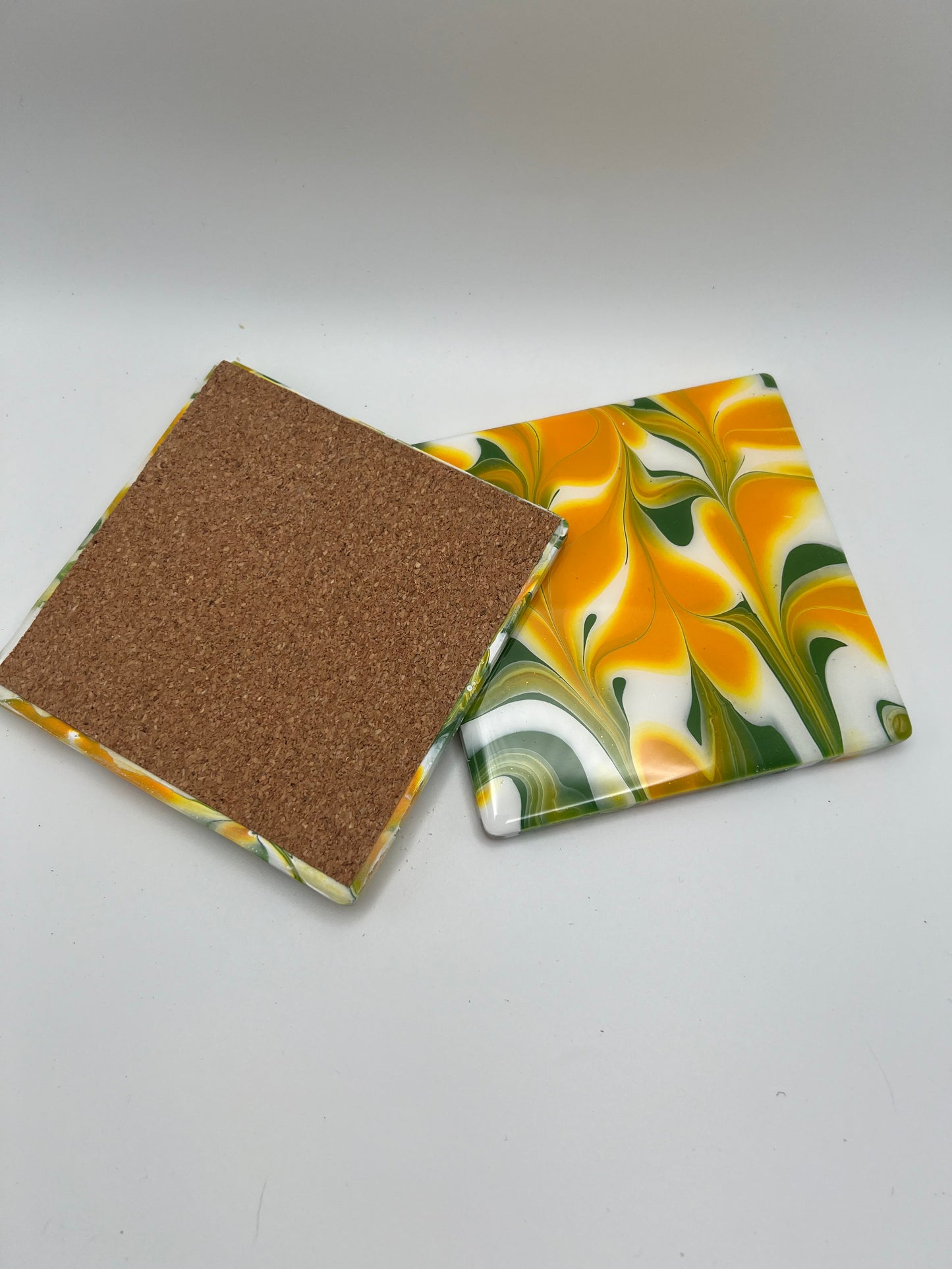 Green and Gold Coasters