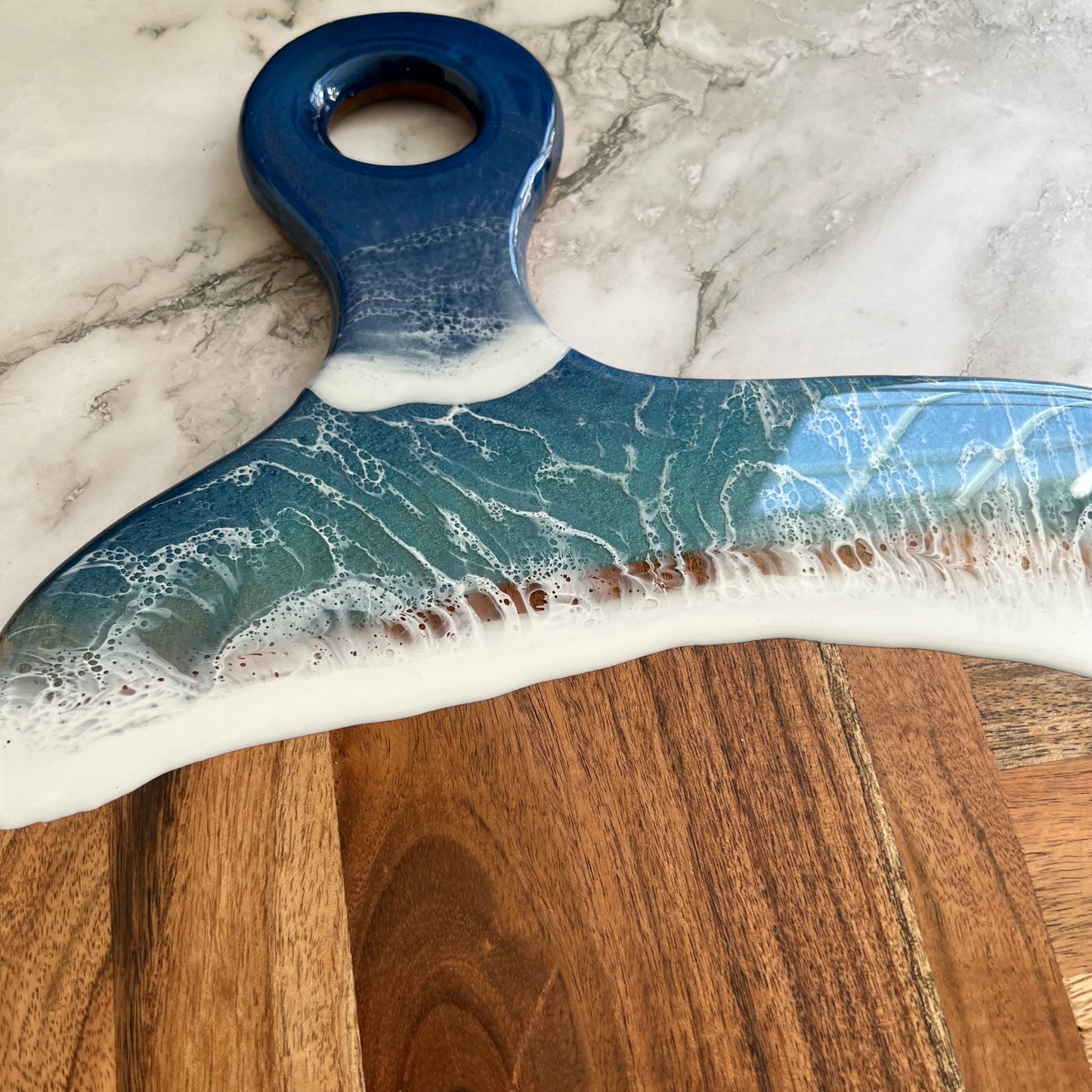 Large Rustic Ocean Wave Charcuterie Board