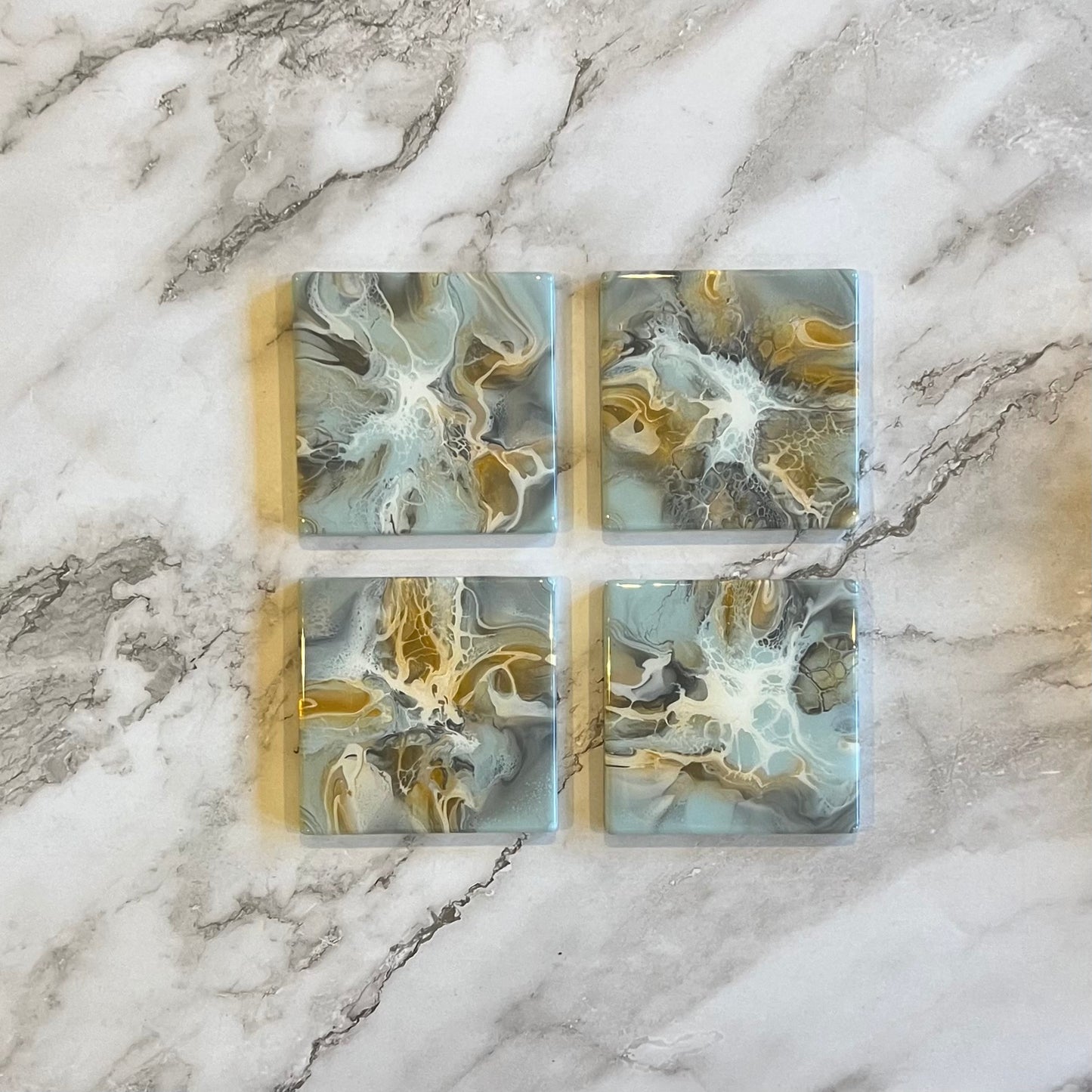 Light Blue Neutral Coasters