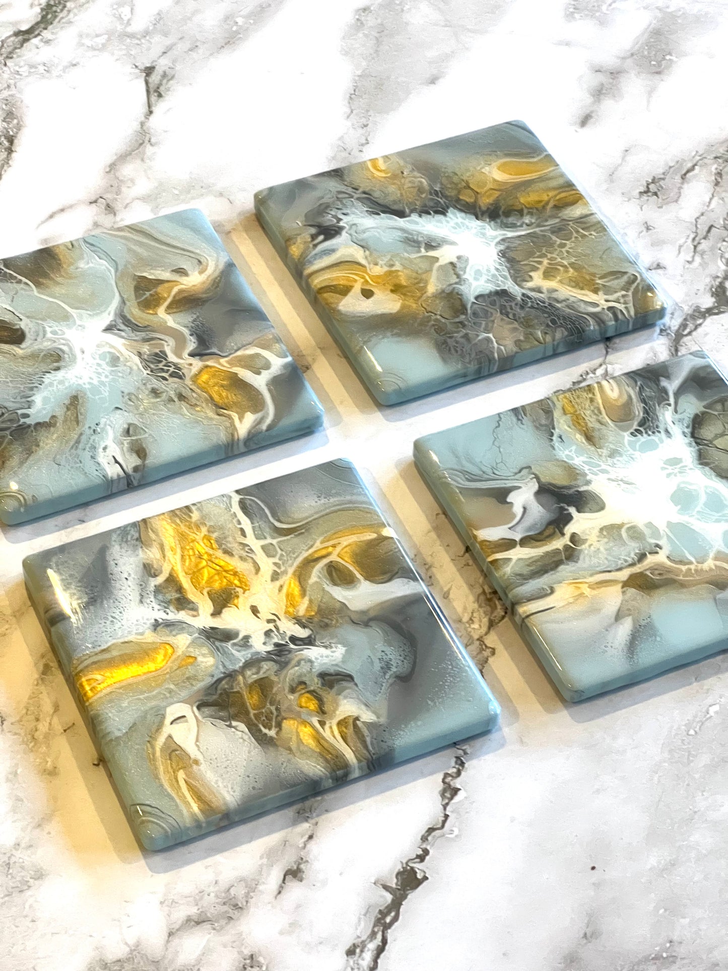 Light Blue Neutral Coasters