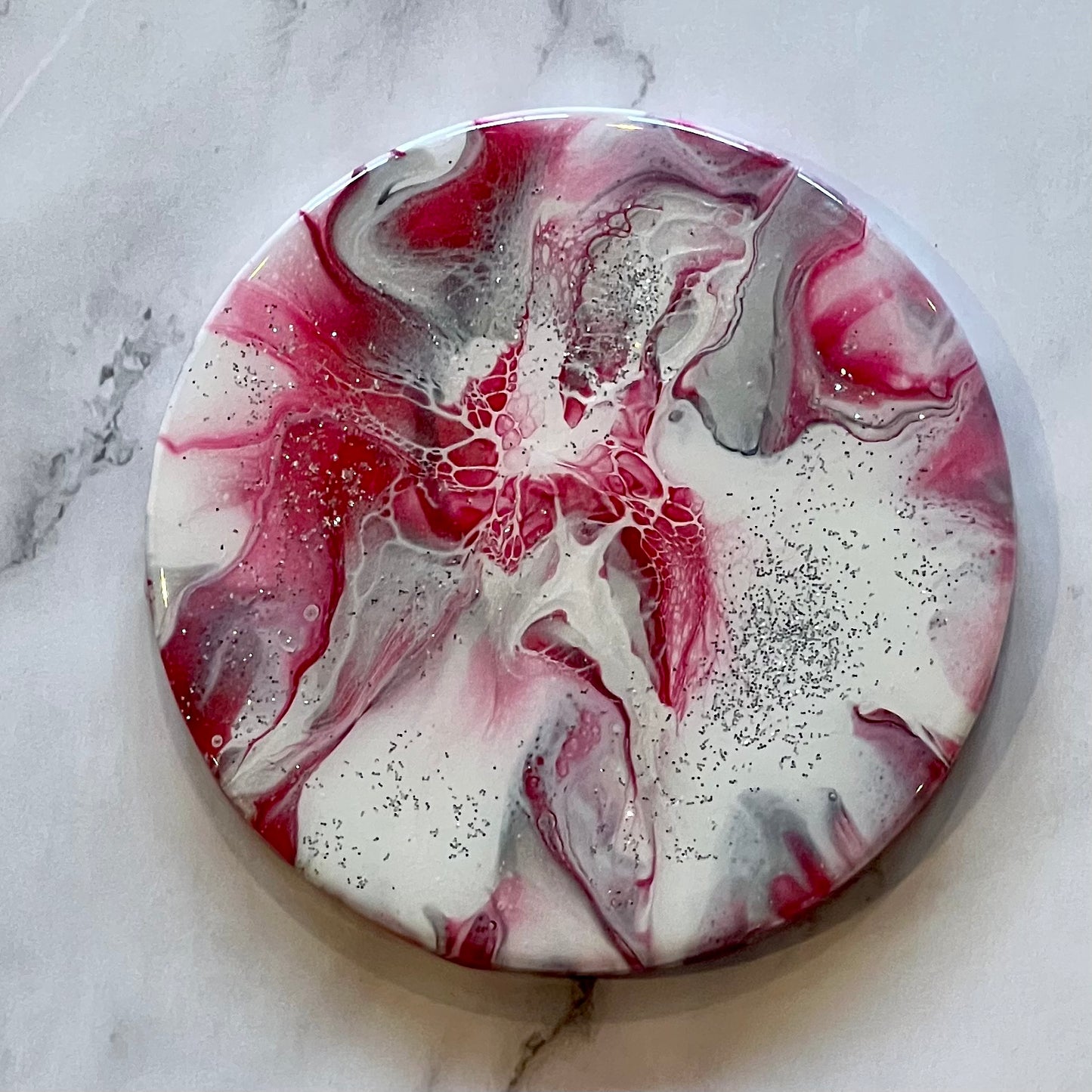 Christmas Coasters in Red and White