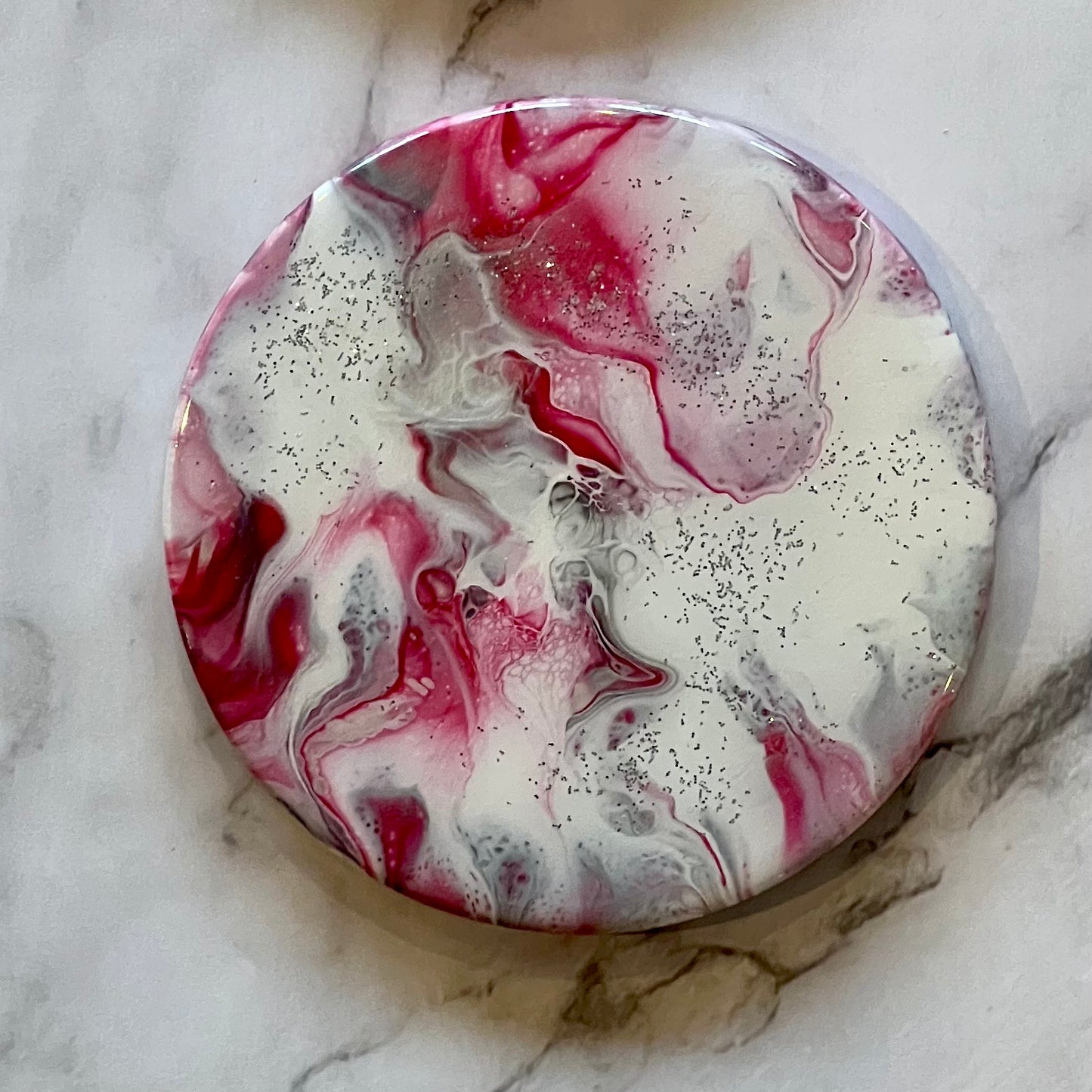 Christmas Coasters in Red and White