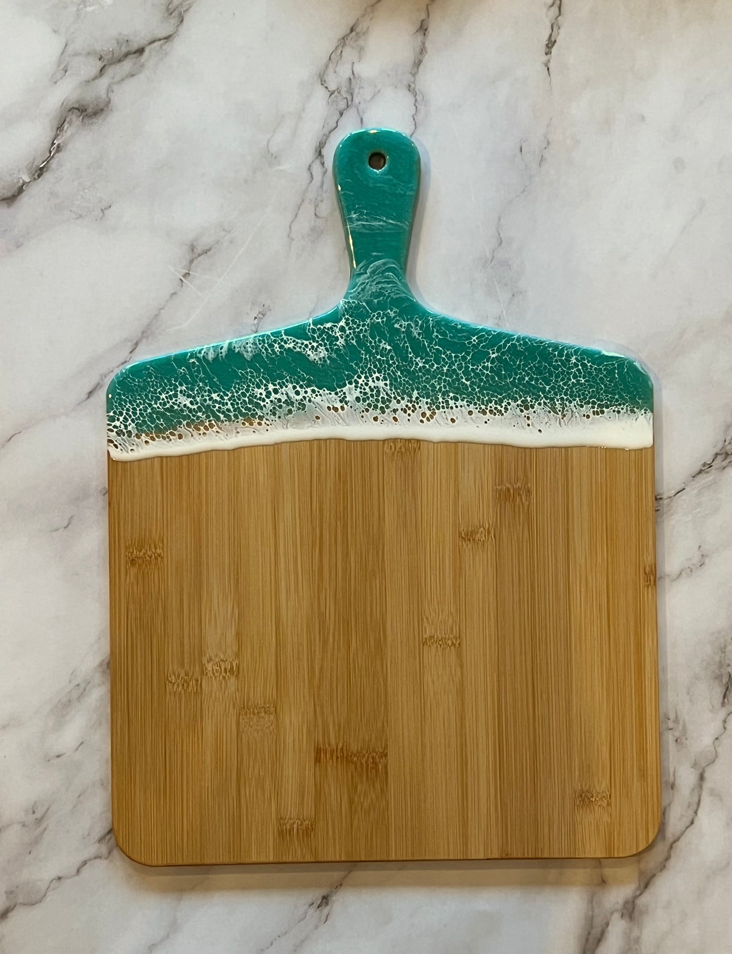 Bamboo Aqua Wave Charcuterie Board