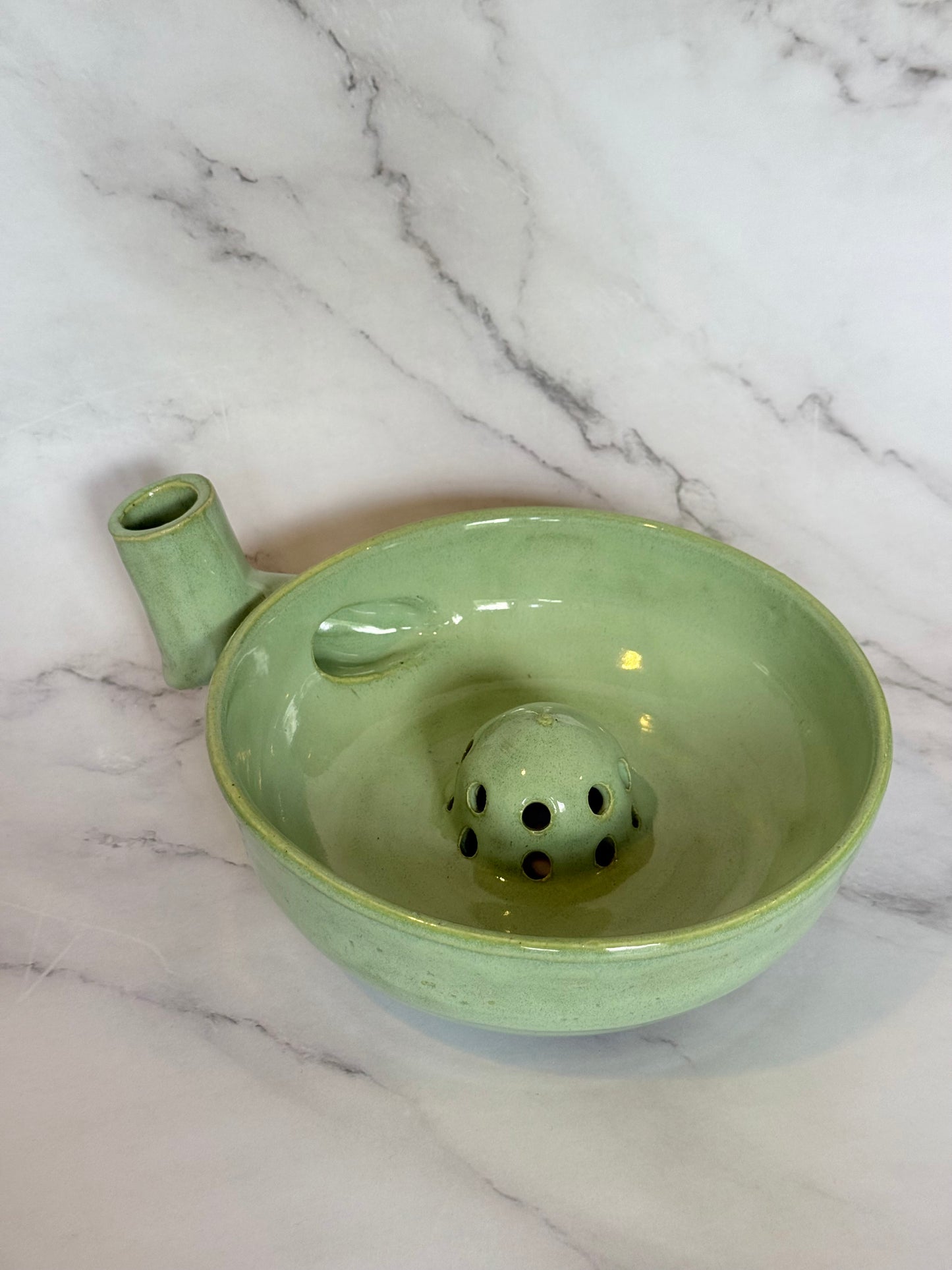 Bright Green Spinning Berry Bowl