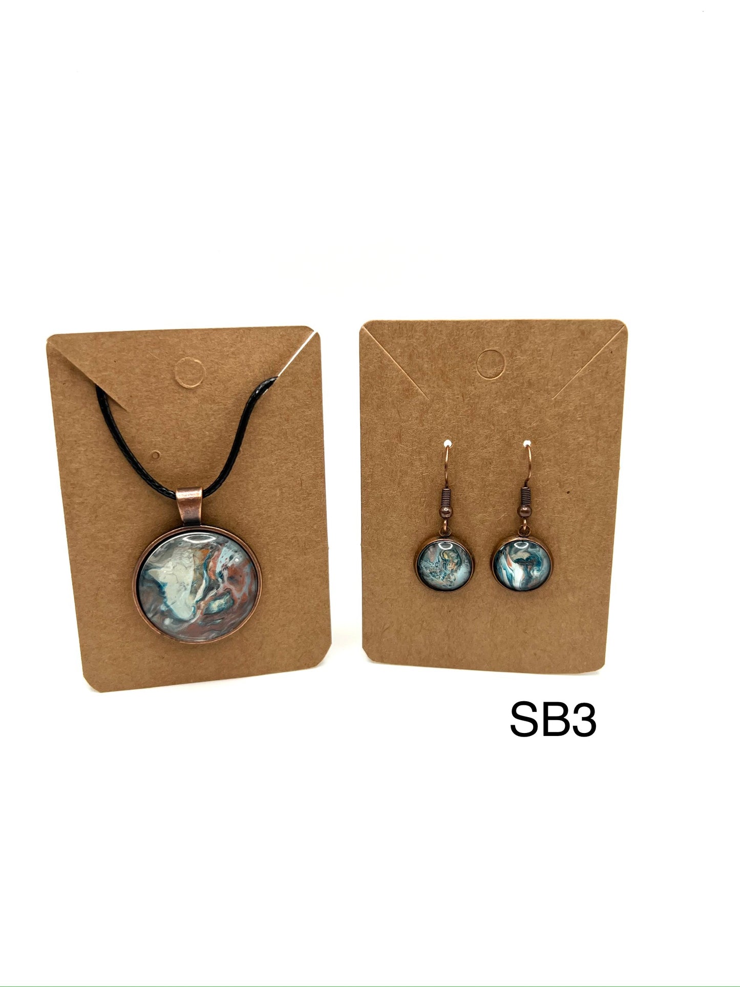 Light and Denim Blue with Copper