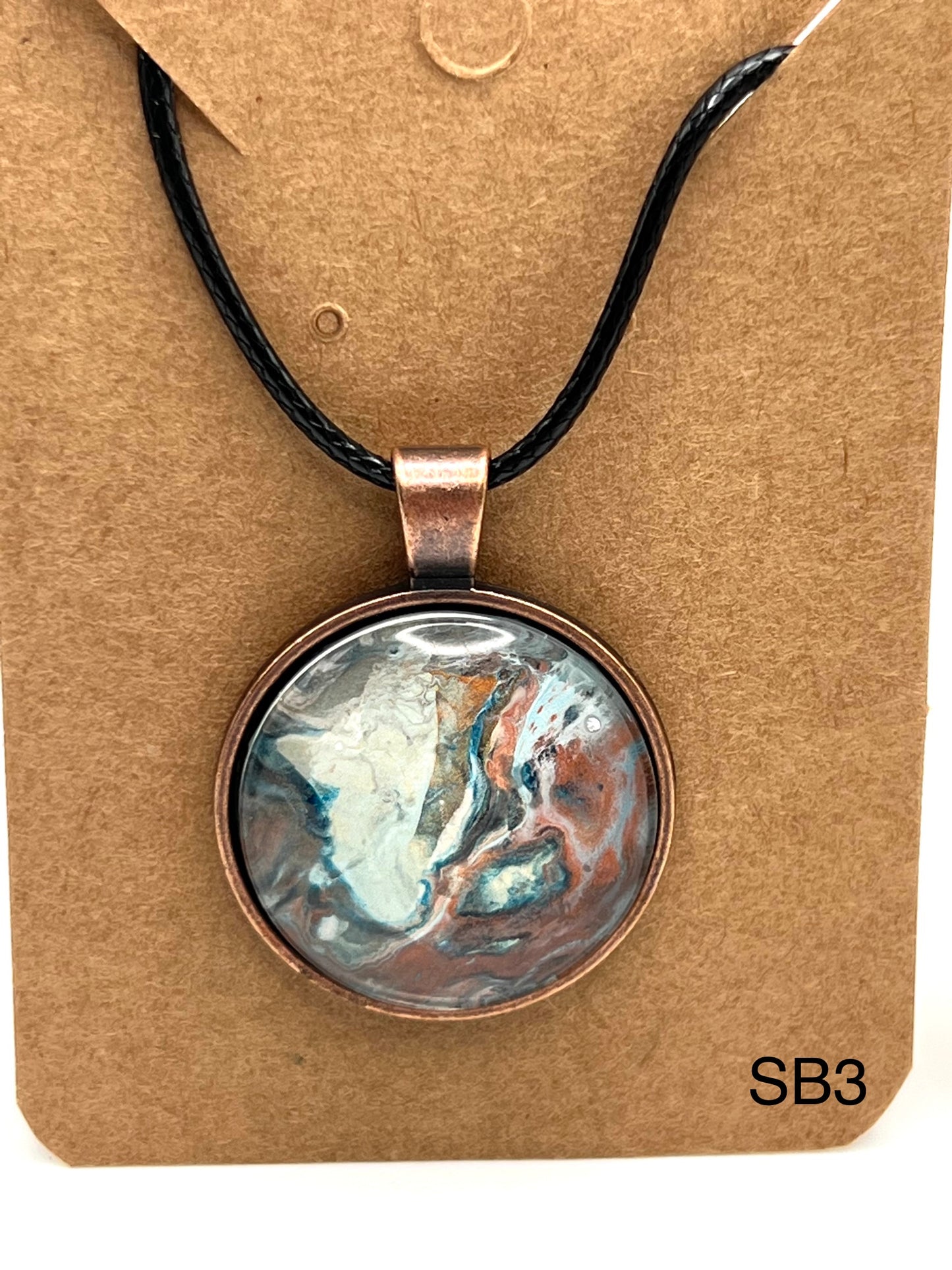 Light and Denim Blue with Copper