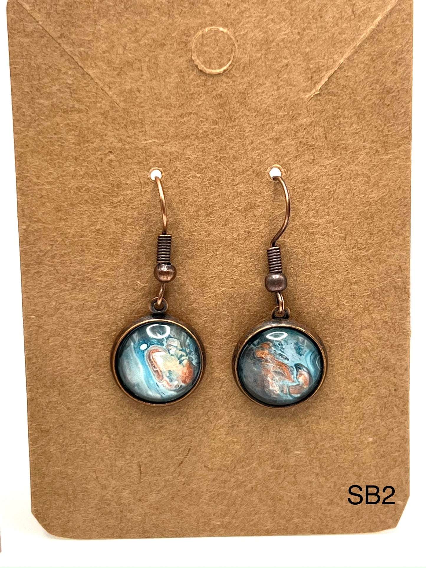 Blue and Copper Swirl