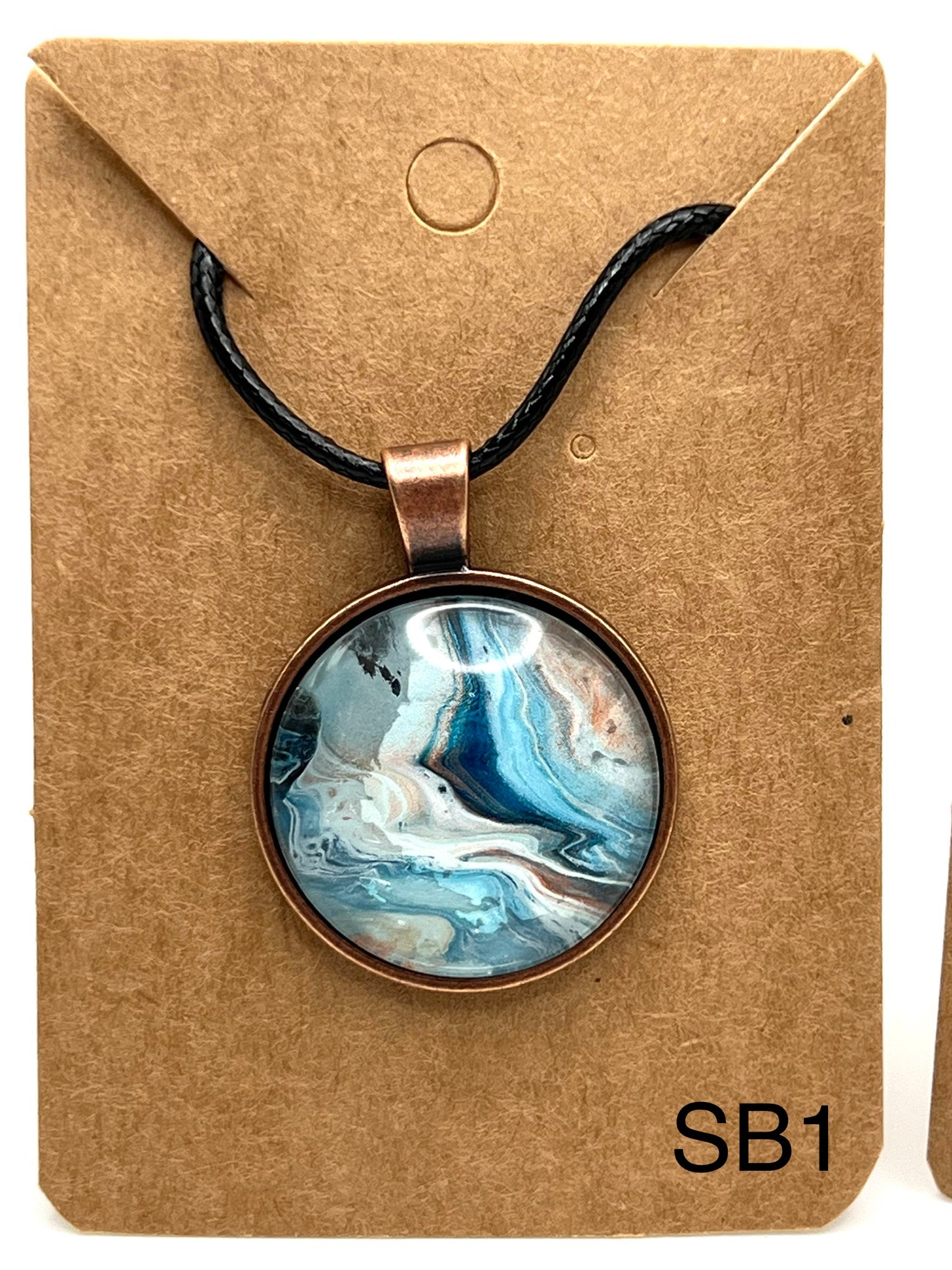 Gorgeous Blues set in Bronze