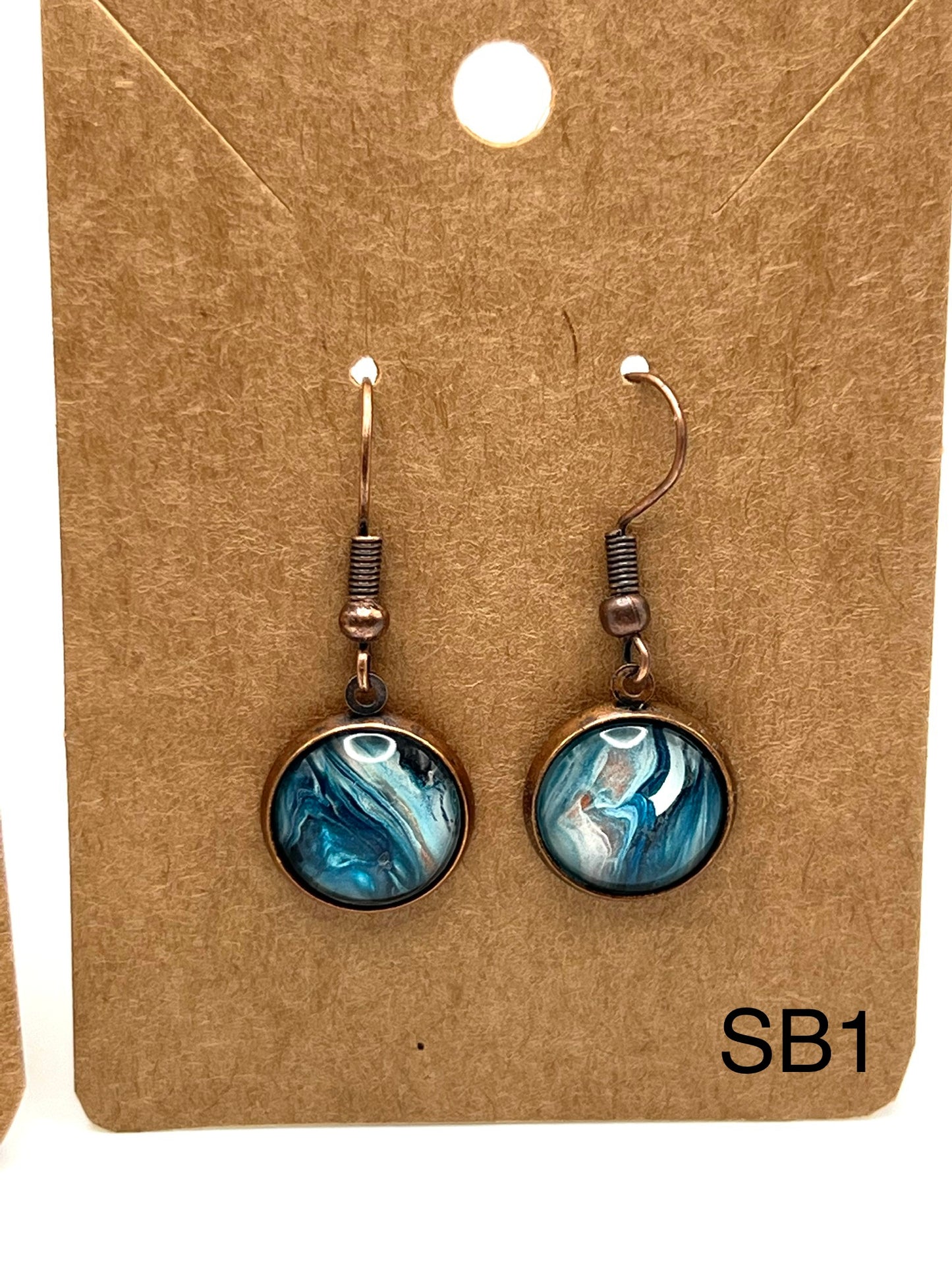 Gorgeous Blues set in Bronze