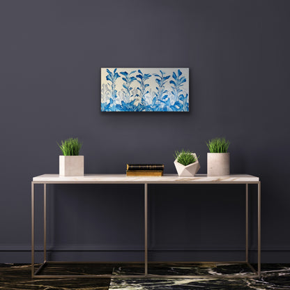 Blue and Silver Flowers