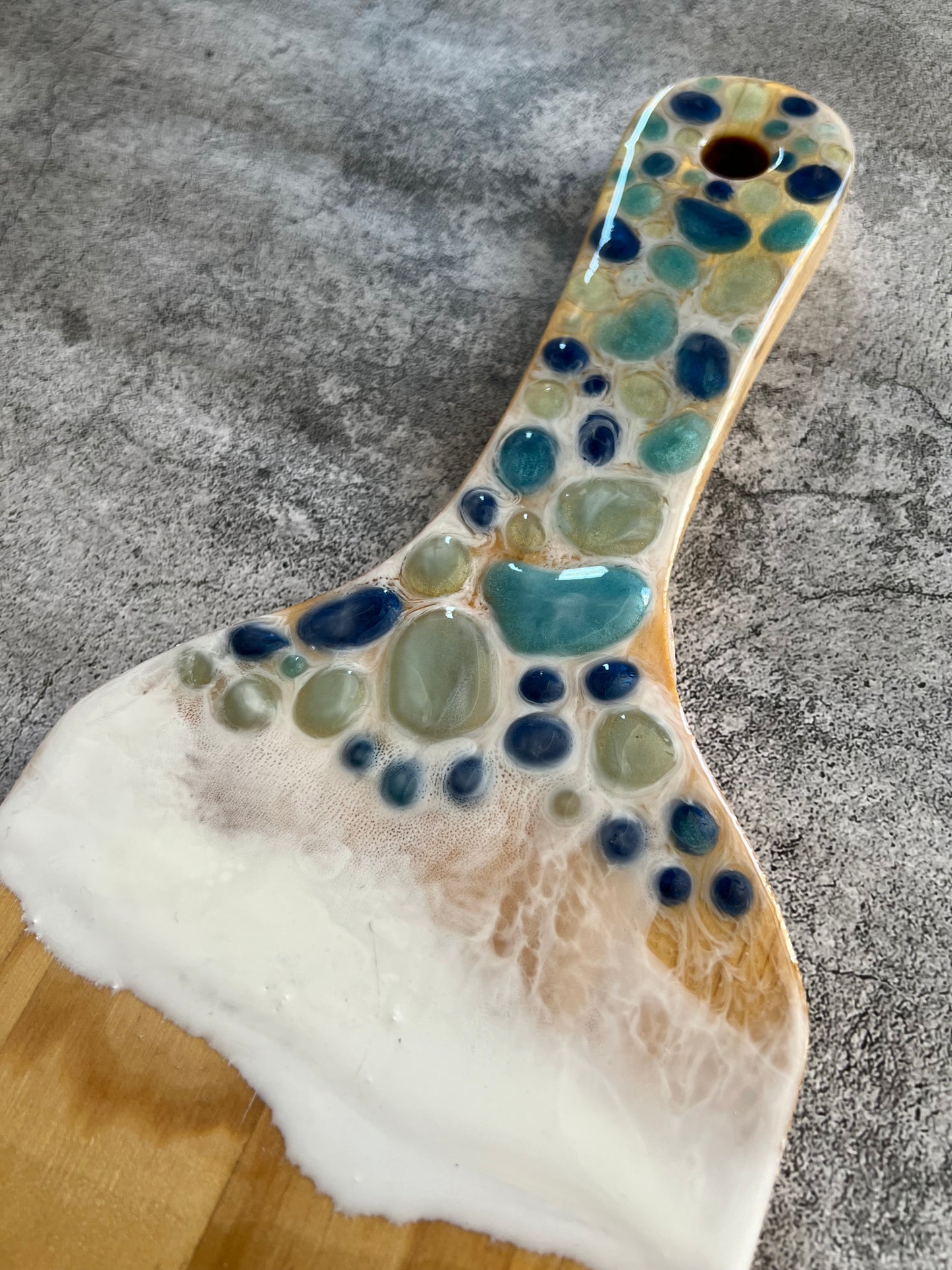Blue Drops Mosaic Charcuterie Board