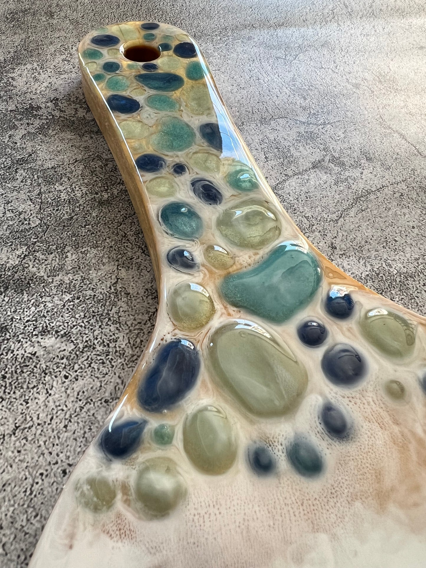 Blue Drops Mosaic Charcuterie Board