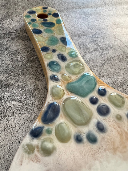 Blue Drops Mosaic Charcuterie Board