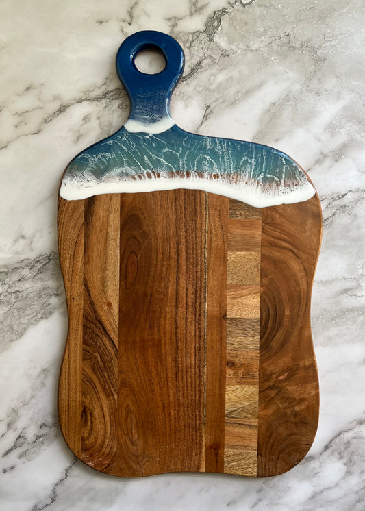Large Rustic Ocean Wave Charcuterie Board