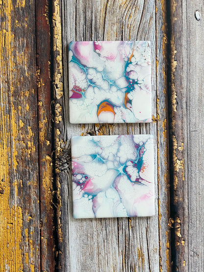 Colorful Explosion Coasters