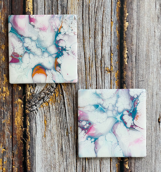 Colorful Explosion Coasters