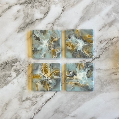 Light Blue Neutral Coasters