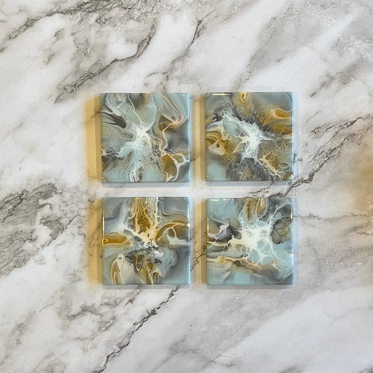 Light Blue Neutral Coasters