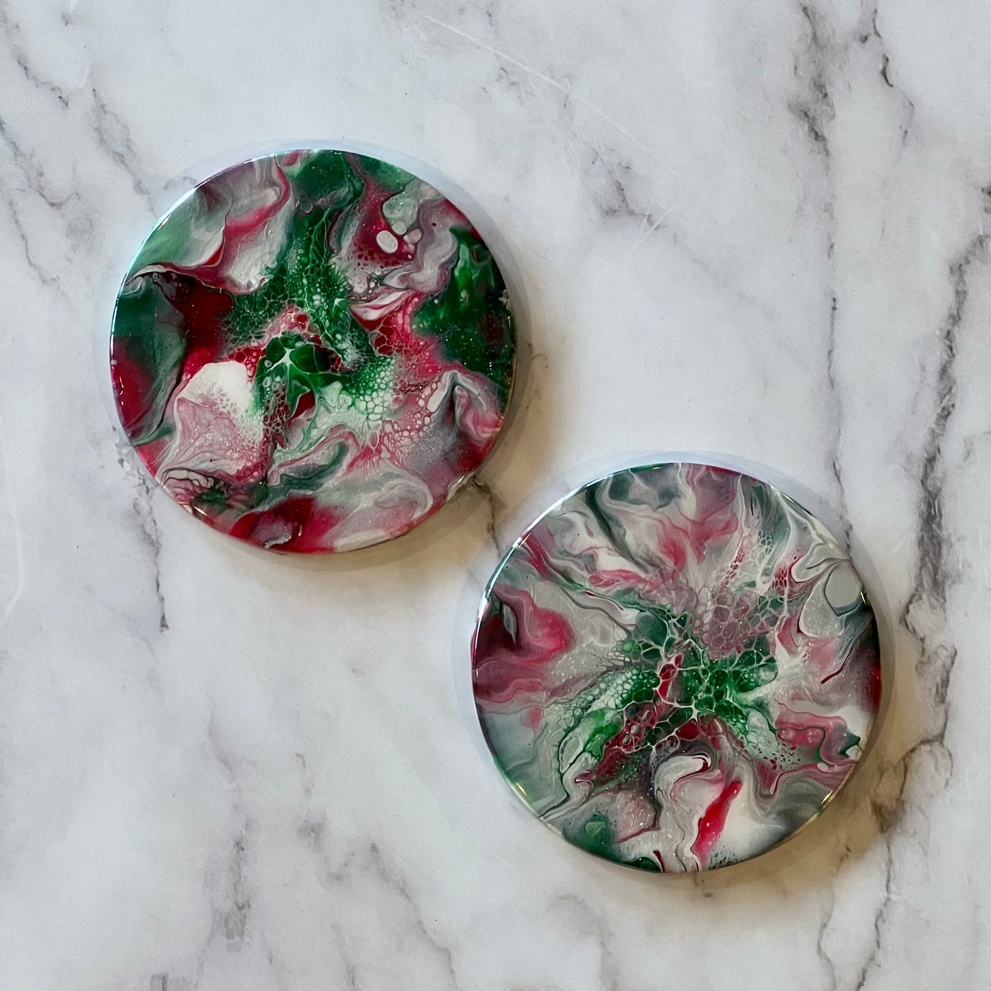 Christmas Green and Red Coasters