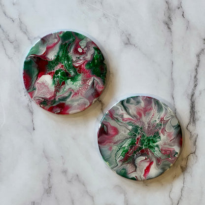 Christmas Green and Red Coasters
