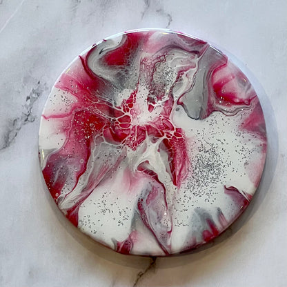 Christmas Coasters in Red and White