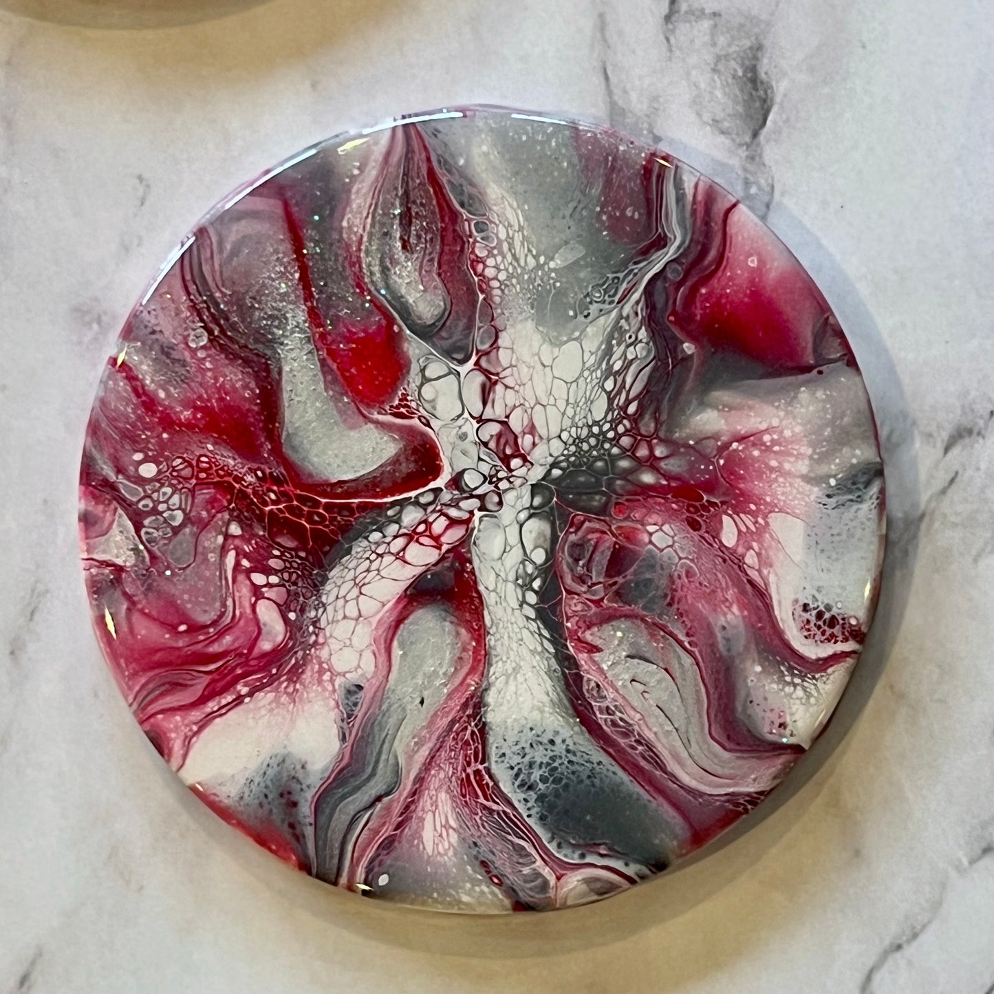 Red and White Christmas Coasters