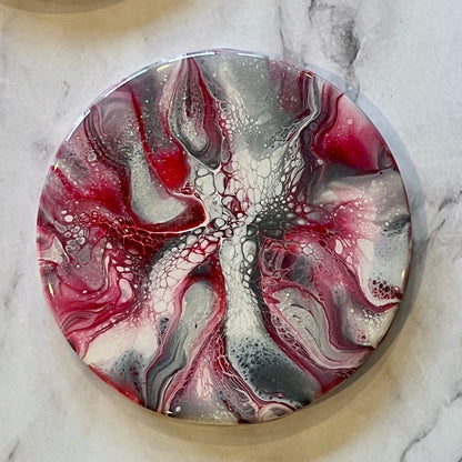 Red and White Christmas Coasters