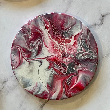 Red and White Christmas Coasters