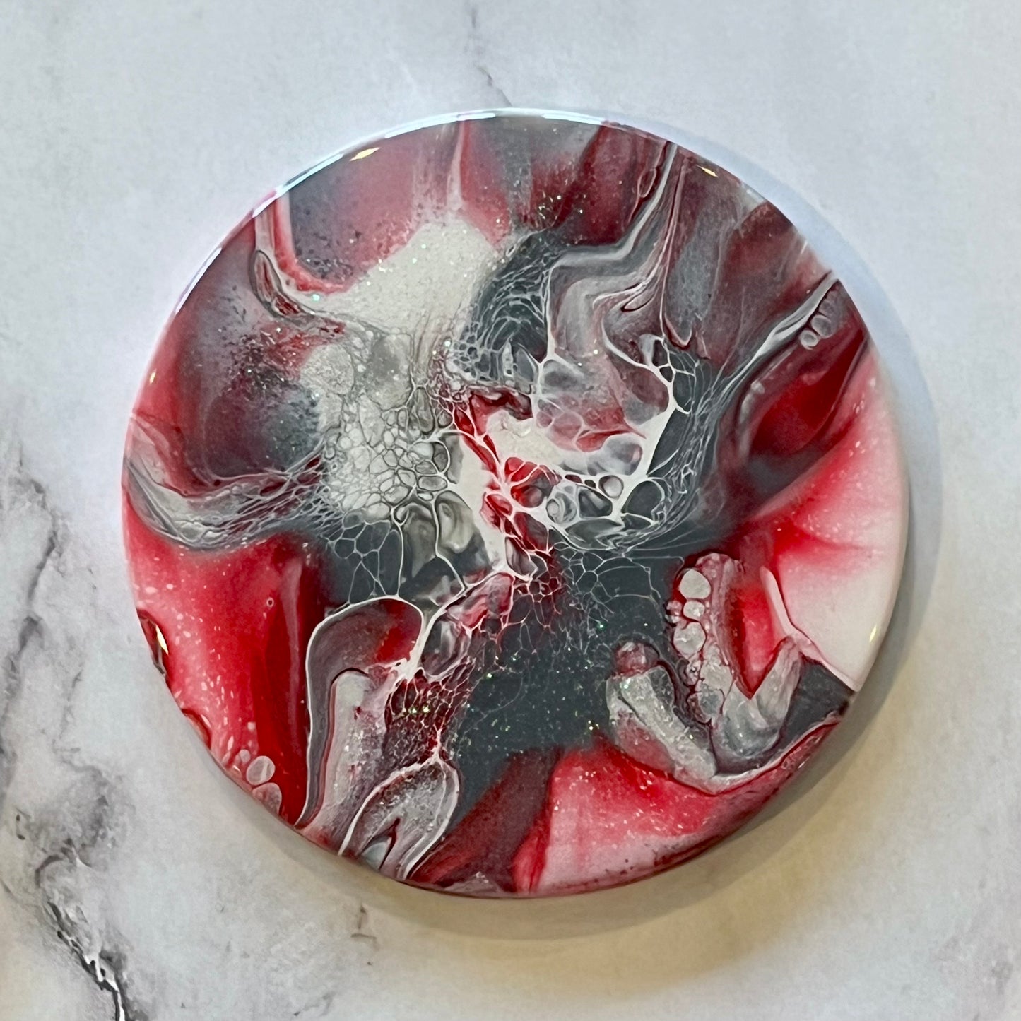 Red and White Christmas Coasters