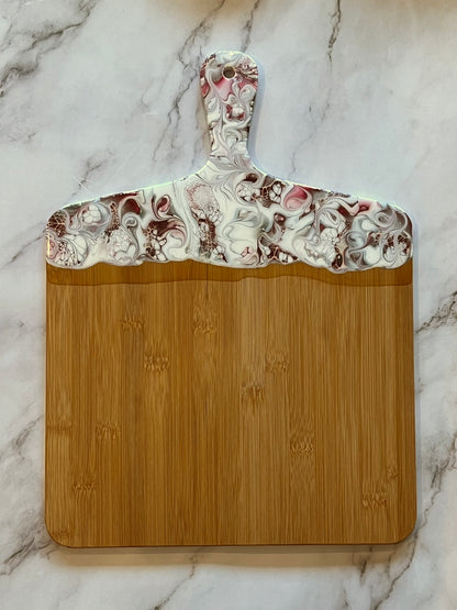 Red, White and Silver Charcuterie Board