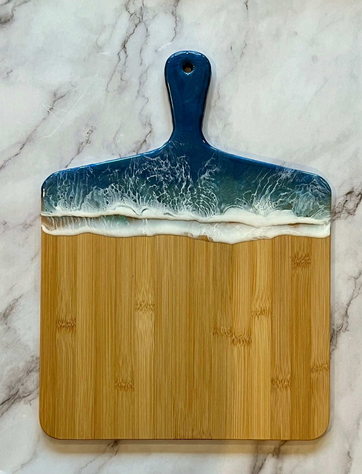 Bamboo Ocean Wave Charcuterie Board (B)