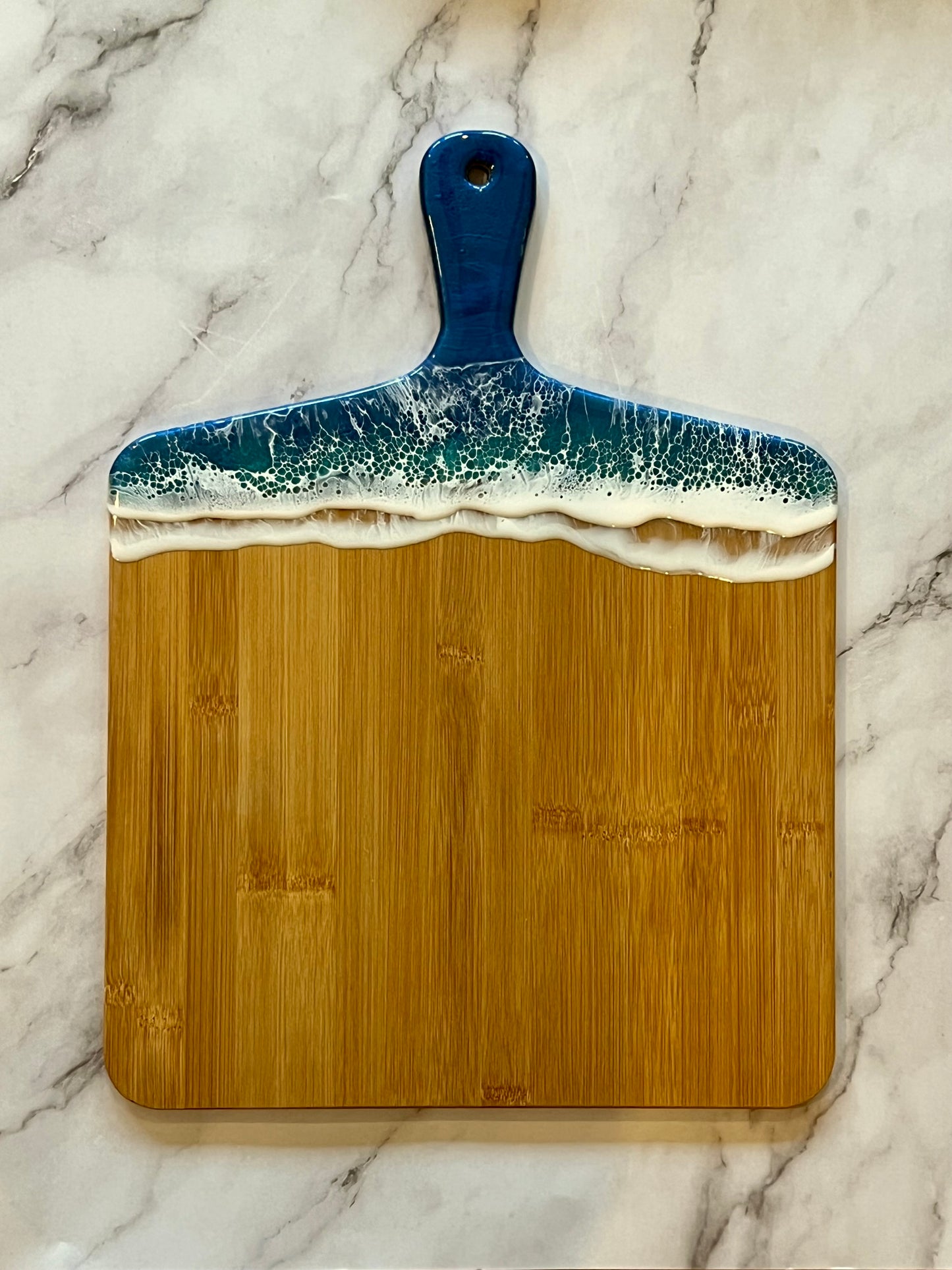 Bamboo Ocean Wave Charcuterie Board (A)