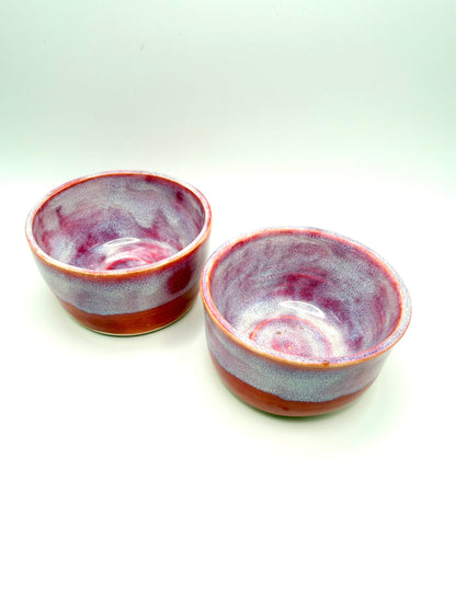 Pink & Red dessert bowls