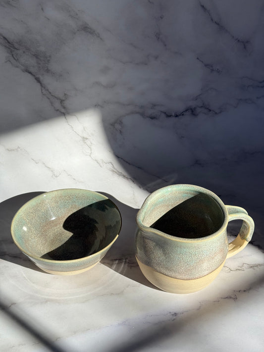 Costal Cream and Sugar Set