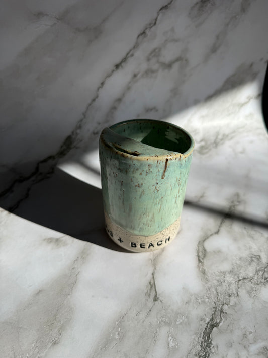 Jesus and Beach Coffee Tumbler (a)