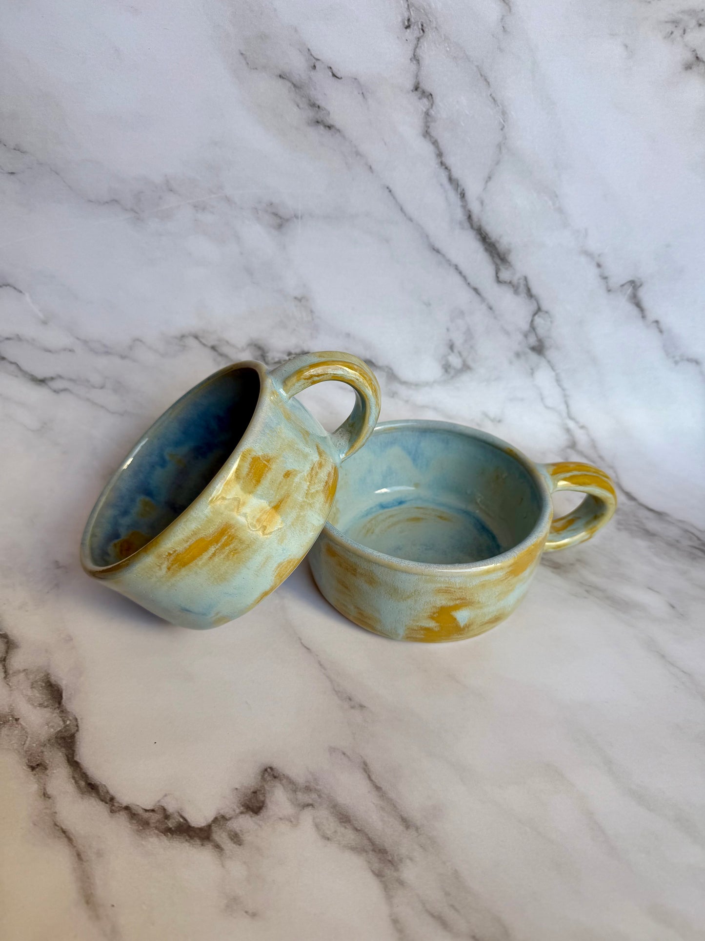 Blue and Yellow Soup Bowls (Set) (Copy)