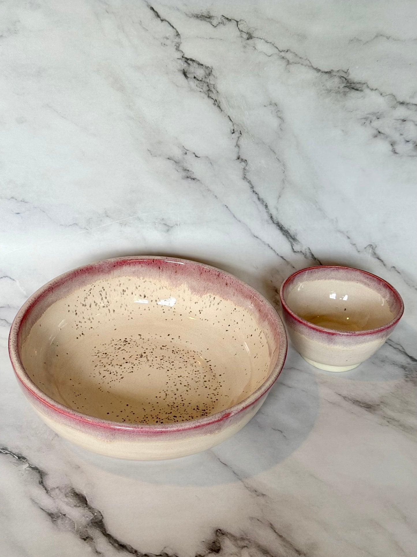 Matching Chip and Dip bowls