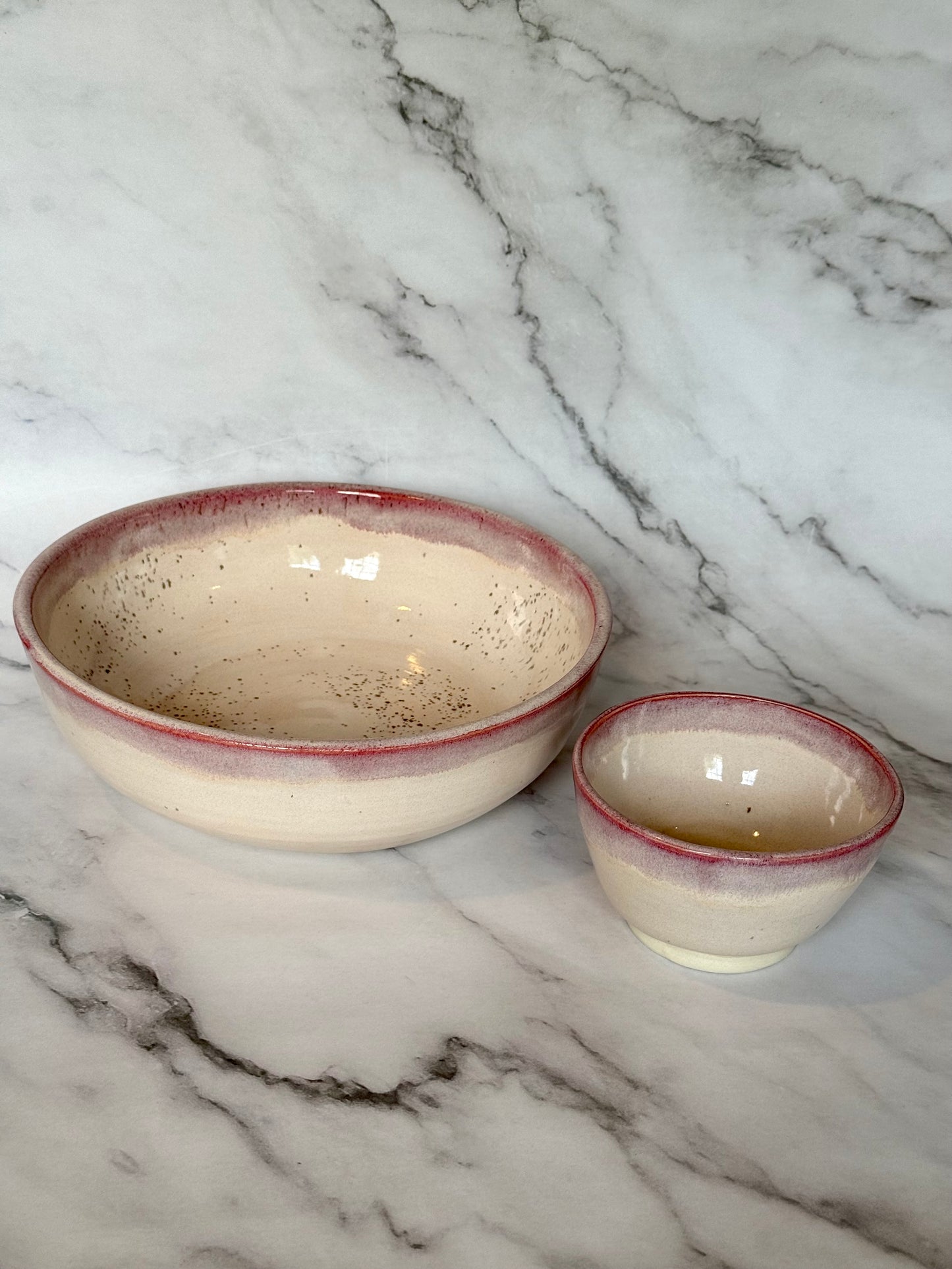 Matching Chip and Dip bowls