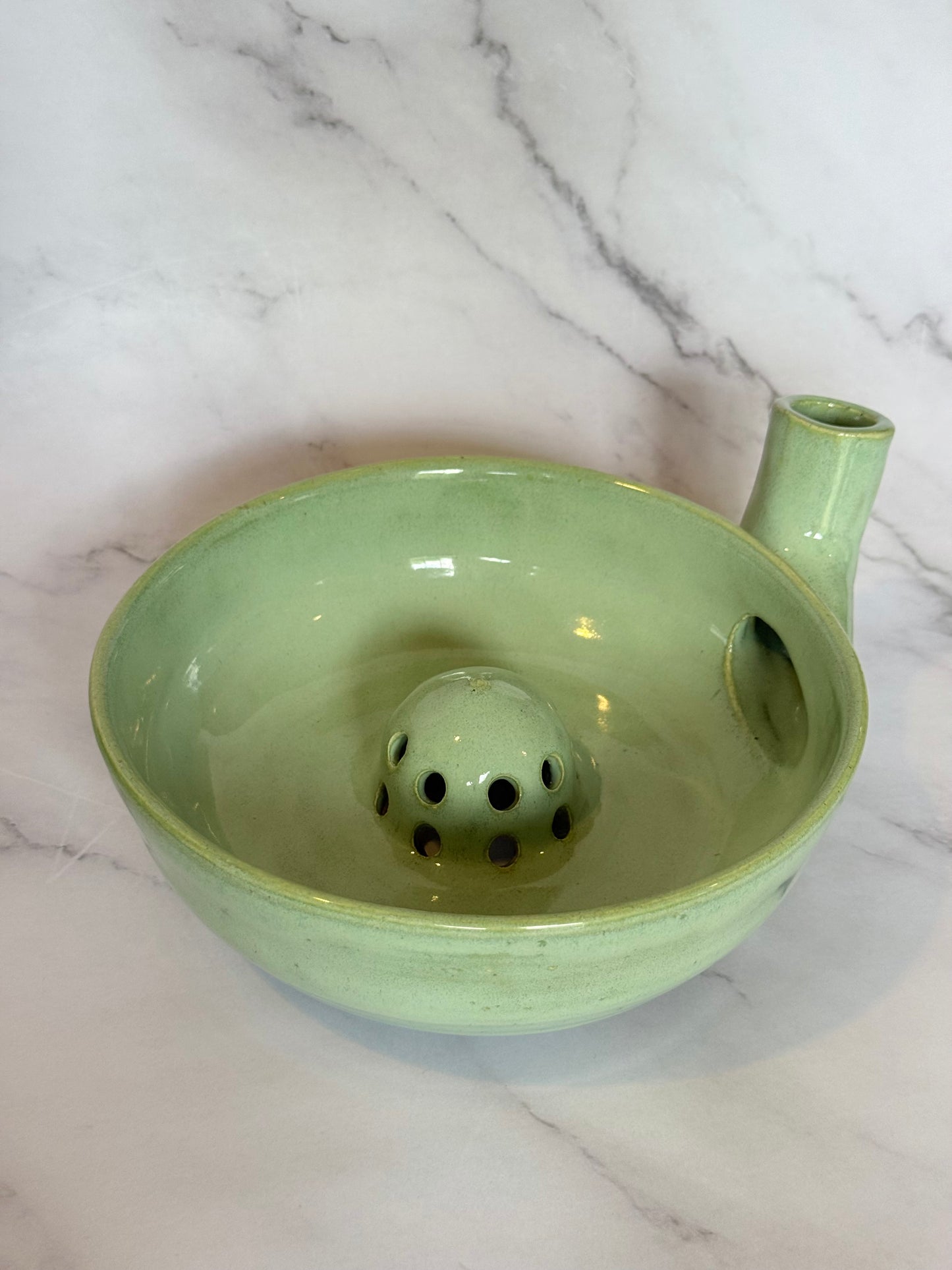 Bright Green Spinning Berry Bowl