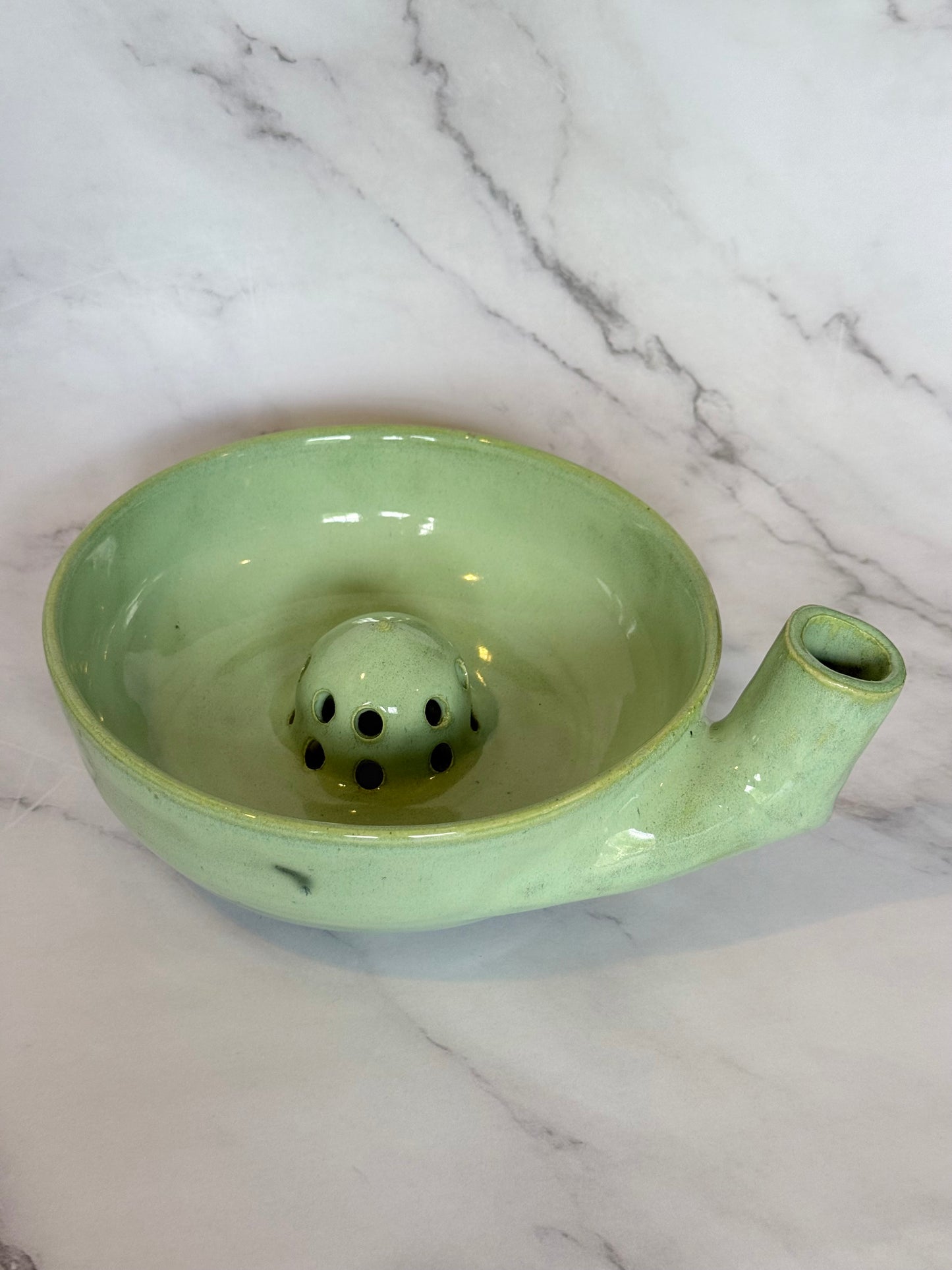 Bright Green Spinning Berry Bowl