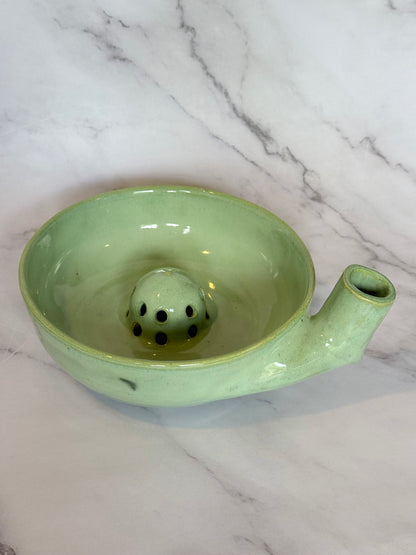 Bright Green Spinning Berry Bowl