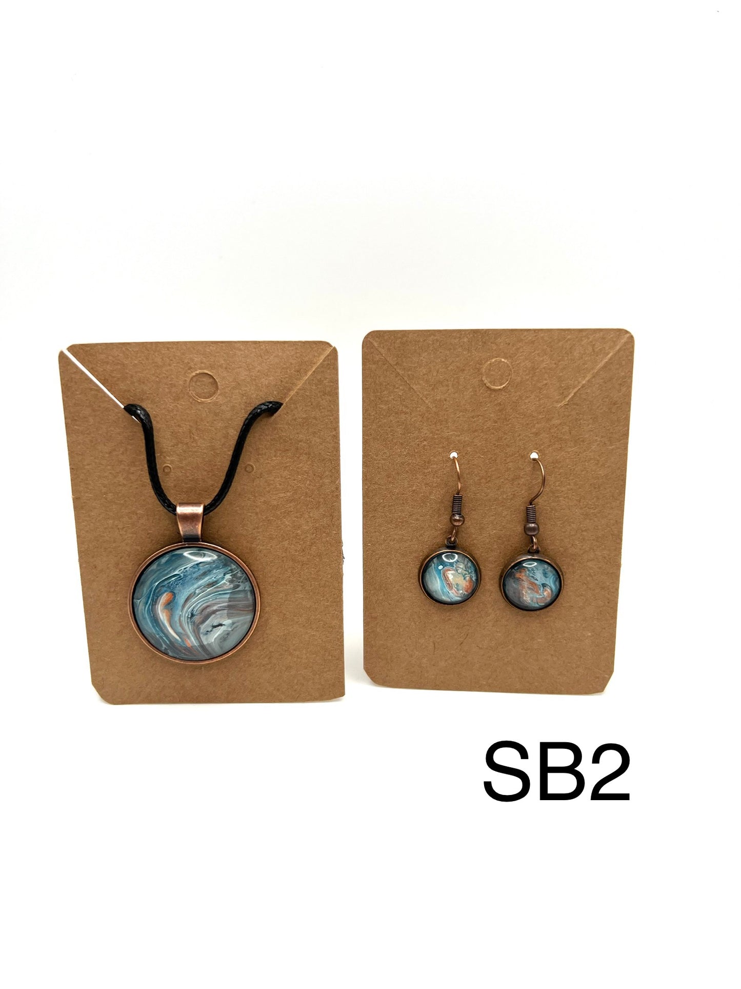 Blue and Copper Swirl