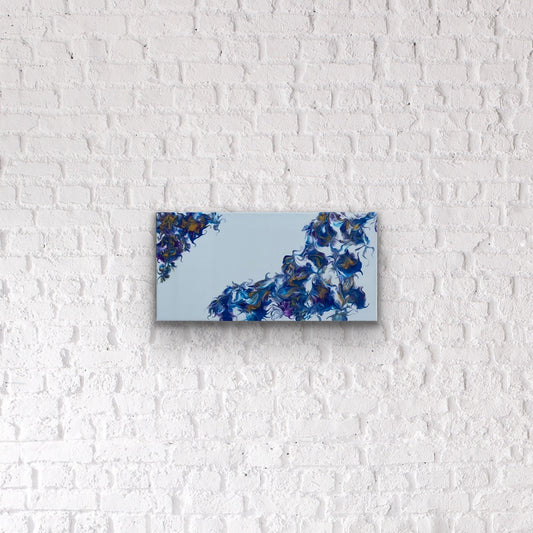 Lilies on Blue