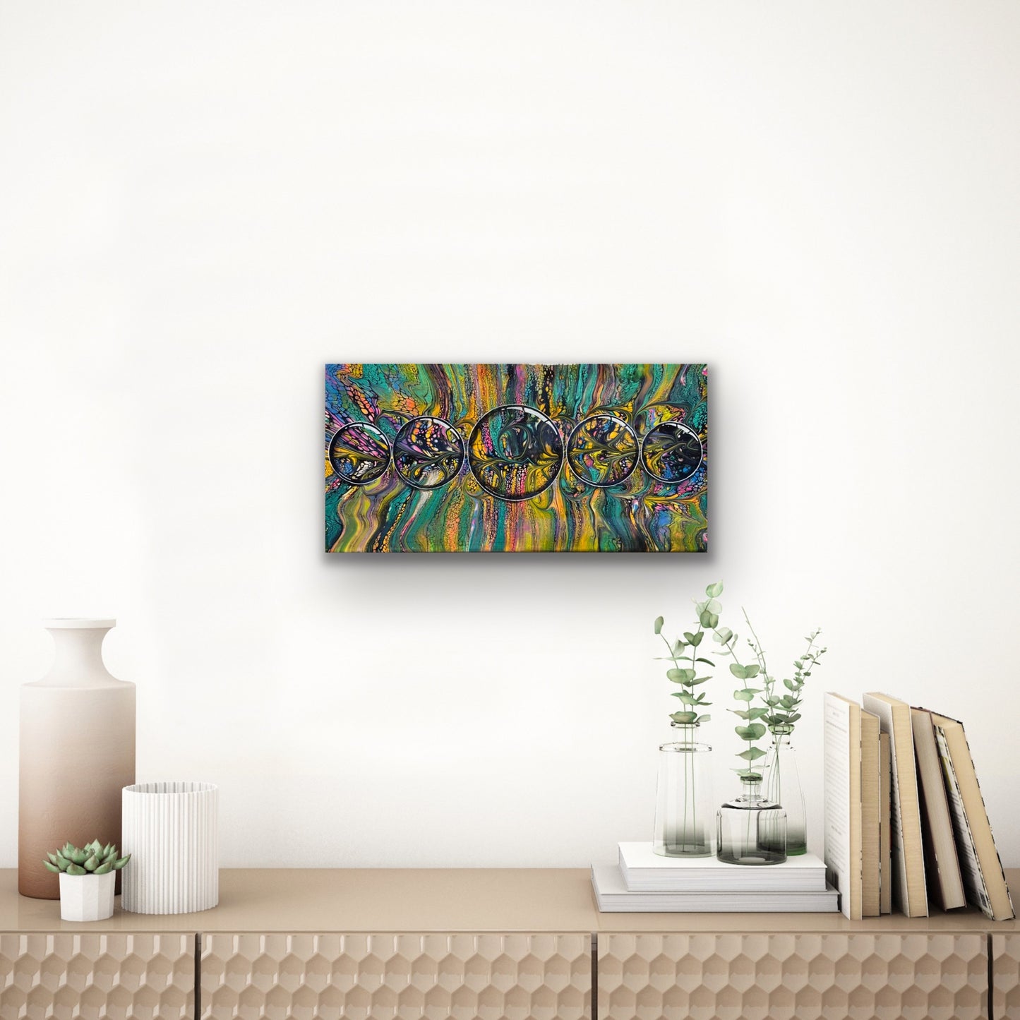 Stain Glass with Water Drops