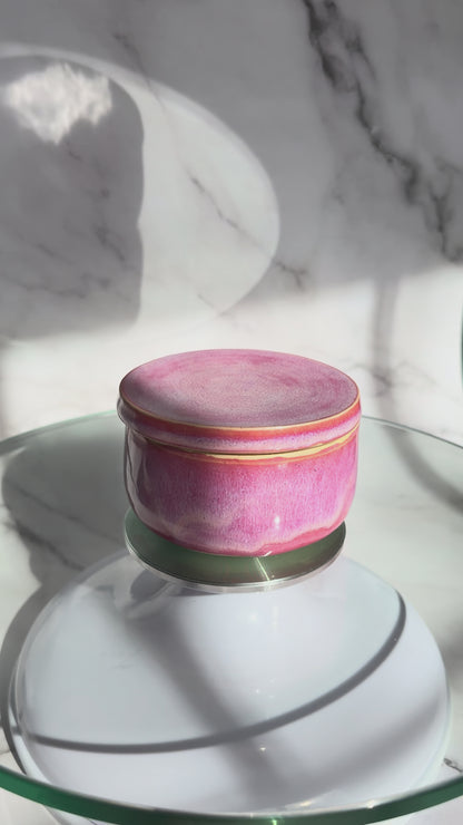 Bright pink French butter bell