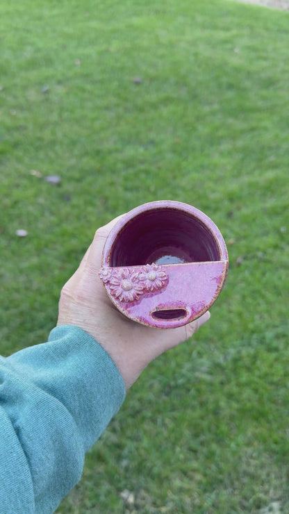 Pink Blossom Coffee Tumbler