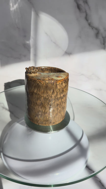 Brown Speckled Clay Tumbler