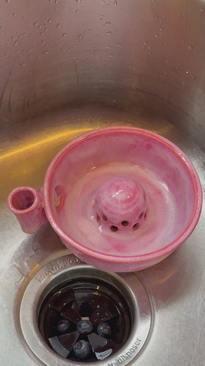 Small Bright Pink Spinning Berry bowl